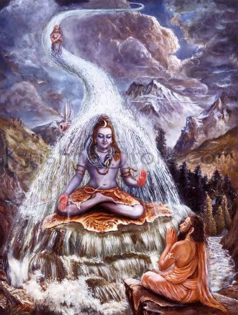 Gauthama Rishi pleasing Lord Shiva