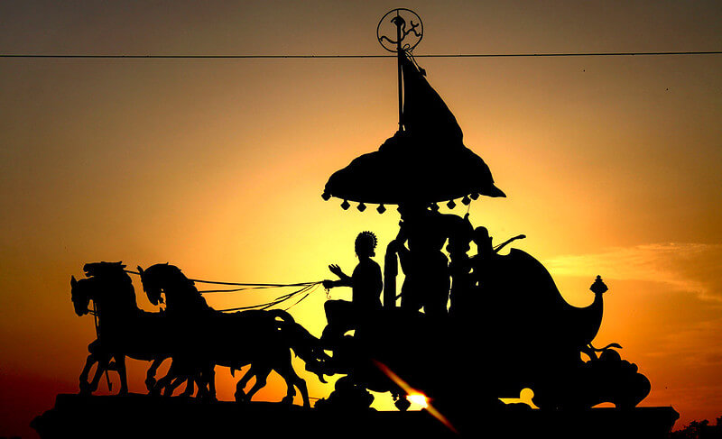 Arjuna going for Digvijaya