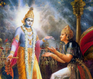 Conversation between Krishna and Karna