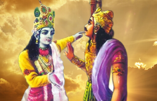 Krishna conveying message to Ulaka